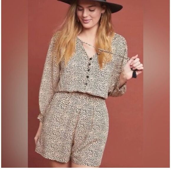 Anthropologie BeachGold Chelsea Romper Size-Medium - Picture 1 of 12